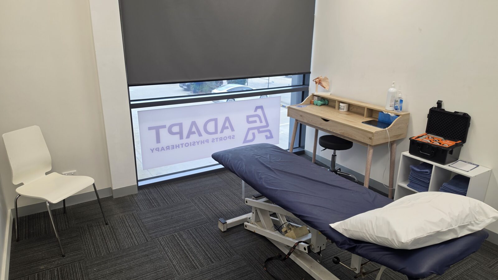Treatment room at Adapt Sports Physiotherapy, Chirnside Park